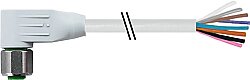 7014-17061-2080150 M12 female 90° A-cod. with cable F&B PVC 8x0.25 gy UL/CSA 1.5m