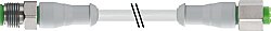 7014-40021-2140450 M12 male 0° / M12 female 0° A-cod. F&B PVC 4x0.34 gy UL/CSA 4.5m