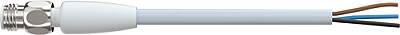 7024-08001-3163000 M8 male 0° A-cod. with cable F&B Pro TPE 3x0.34 gy UL drag ch. 30m - 1