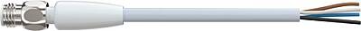7024-08011-3200500 M8 male 0° A-cod. with cable F&B Pro TPE 4x0.34 gy UL drag ch. 5m - 1