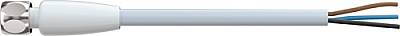 7024-08041-3161000 M8 female 0° A-cod. with cable F&B Pro TPE 3x0.34 gy UL drag ch. 10m - 1