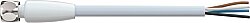 7024-08061-3201000 M8 female 0° A-cod. with cable F&B Pro TPE 4x0.34 gy UL drag ch. 10m