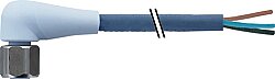 7024-12321-3150500 M12 female 90° A-cod. with cable F&B Pro TPE-S 3x0.34 bu UL robot+drag ch. 5m