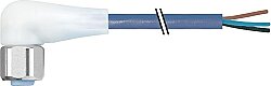 7024-12381-3150150 M12 female 90° A-cod. with cable LED F&B Pro TPE-S 3x0.34 bu UL robot+drag ch. 1.5m