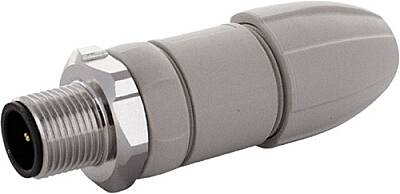 7024-12701-0000000 M12 male 0° A-cod. screw terminal F&B Pro 4-pol., 0,25 - 1,0mm², 3,5 - 6mm - 1