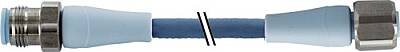 7024-40021-3210750 M12 male 0° / M12 female 0° A-cod. F&B Pro TPE-S 4x0.34 bu UL robot+drag ch. 7.5m - 1