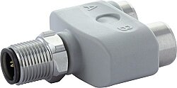 7024-41191-0000000 T-Coupler M12 male / 2x M12 female A-cod. F&B PRO 5-pol. / 2x 5-pol.