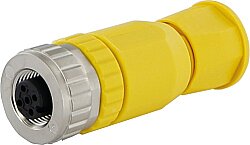 7030-12931-0000000 M12 female 0° A-cod. screw terminal 5-pol. 0,14 - 1,5mm², 2,5 - 8mm