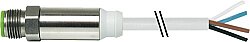 7044-12021-3361000 M12 Steel male 0° A-cod. with cable TPE-S 4x0.34 gy 10m