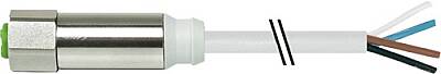 7044-12221-3360500 M12 Steel female 0° A-cod. with cable TPE-S 4x0.34 gy 5m - 1