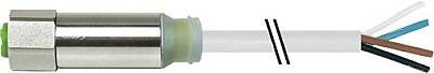 7044-12292-3361000 M12 Steel female 0° A-cod. with cable LED TPE-S 4x0.34 gy 10m - 1