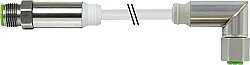 7044-40121-3360750 M12 Steel male 0° / M12 Steel female 90° A-cod. TPE-S 4x0.34 gy 7.5m