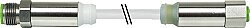 7044-40312-2140100 M12 Steel male 0°/ M12 Steel female 0° A-cod. LED PVC 4x0.34 gy UL/CSA 1m