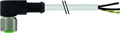 7072-12311-2360500 M12 Xtreme female 90° A-cod. with cable PUR 3x0.75 gy UL/CSA+drag ch. 5m - 1