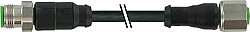 7072-40041-7321000 M12 Xtreme male 0° / M12 female 0° A-cod. PUR 5x0.34 bk UL/CSA+drag ch. 10m