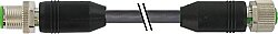 7080-40021-6840500 M12 male 0° / M12 female 0° A-cod. TPE 4x0.34 gy UL/CSA+drag ch. 5m