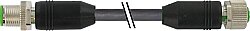 7080-40041-6850150 M12 male 0° / M12 female 0° A-cod. TPE 5x0.34 gy UL/CSA+drag ch. 1.5m