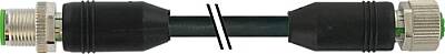 7080-40501-R131000 M12 male 0° / M12 female 0° A-cod. shielded RADOX EM 104 4x0.5 shielded bk 10m - 1
