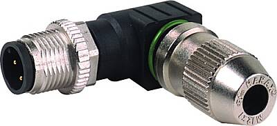 7356-12561-0000000 MOSA M12 male 90° field-wireable (IDC) 4-pole 0.25…0.5mm² - 1