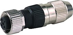 7356-12601-0000000 MOSA M12 female 0° field-wireable (IDC) 4-pole 0.25…0.5mm²
