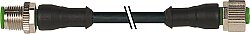 7356-40021-6342500 M12 male 0° / M12 female 0° PUR 4x0.34 bk UL/CSA+drag chain 25m