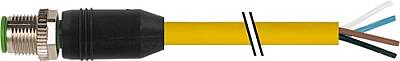 7700-12021-1501500 M12 male 0° A-cod. with cable TPE 4x18AWG ye UL/CSA. ITC/PLTC 15m - 1