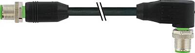 7700-40124-U670300 M12 male 0° / M12 male 90° A-cod. 315° TPE 4x18AWG bk UL/CSA, ITC/PLTC 3m - 1