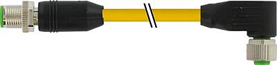 7700-48011-U0H0200 M12 male 0° / M12 female 90° A-cod. TPE 8x22AWG ye UL/CSA. ITC/PLTC 2m - 1