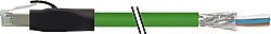 7700-74101-S7V0200 RJ45 male 0° with cable shielded TPE 22AWG SF/UTP CAT5e gn UL/CSA. ITC/PLTC 2m