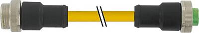 7700-A3A01-UBB2000 Mini (7/8) 3 pole, Male (Ext.) Straight/Female Straight, PVC, STOOW, 3x16AWG, yellow, 20m - 1