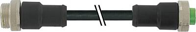7700-A4A01-UMC0200 Mini (7/8) 4 pole, Male (Ext.) 0°/Female 0° PUR 4x1.5 (4x16AWG) bk UL/CSA - 1