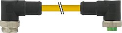 7700-A5A31-UBD0030 Mini (7/8) 5 pole, Male (Ext.) 90°/Female 90° PVC 5x16AWG ye UL/CSA, STOOW