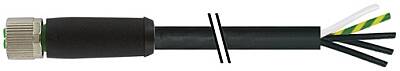 7700-P3221-U9P0500 M12 Power female 0° K-cod. with cable TPE 5x14AWG bk UL/CSA, TC-ER, IEC-PE 5m - 1