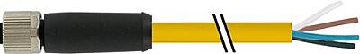 7700-P4121-U0C0150 M12 Power L-coded 4pol. female 0° with cable TPE 4x16AWG ye UL/CSA, TC-ER, IEC 1.5m - 1