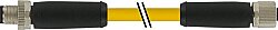 7700-P4141-U0C0150 M12 Power L-coded 4pol. male 0° / female 0° TPE 4x16AWG ye UL/CSA, TC-ER, IEC 1.5m
