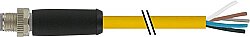 7700-P4201-U0D3000 M12 Power L-coded 5pol. male 0° with cable TPE 5x16AWG ye UL/CSA, TC-ER, IEC 30.0m