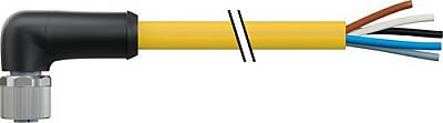 7700-P4231-U0D0150 M12 Power L-coded 5pol. female 90° with cable TPE 5x16AWG ye UL/CSA, TC-ER, IEC 1.5m - 1