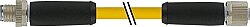 7700-P4241-U0D0600 M12 Power L-coded 5pol. male 0° / female 0° TPE 5x16AWG ye UL/CSA, TC-ER, IEC 6m