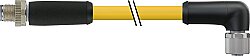 7700-P4251-U0D0500 M12 Power L-coded 5pol. male 0° / female 90° TPE 5x16AWG ye UL/CSA, TC-ER, IEC 5m