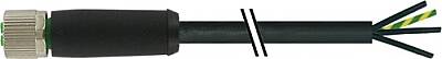 7700-P6221-U9N6000 M12 Power S-coded female 0° with cable TPE 4xAWG 14 bk UL/CSA, TC-ER, IEC-PE 60m - 1