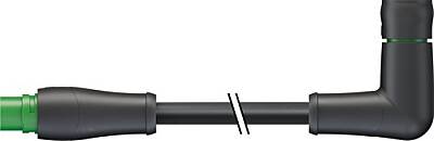 7700-P8252-U9N0300 MQ15 male 0° / MQ15 female 270° 600V AC type 3 TPE 4xAWG14 bk UL/CSA, TC-ER, IEC-PE 3m - 1