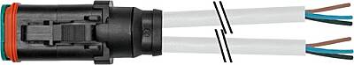 7972-72195-4280250 MDCY06-4s with cable PUR 3x0.5 gy UL/CSA+drag chain 2.5m - 1