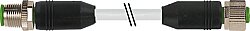 7999-40041-2381500 M12 male 0° / M12 female 0° PUR 5x0.75 gy UL/CSA+drag ch. 15m