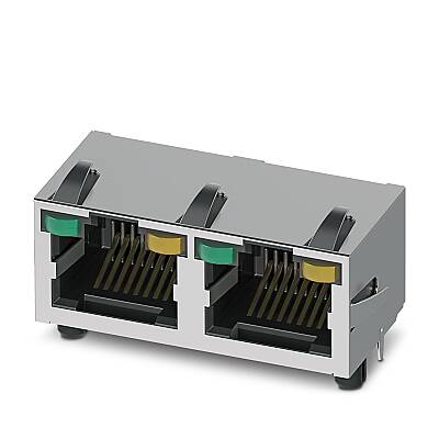 CUC-MP-J1ST-A/2R4LT-THR-LED - Modüler RJ45 PCB konnektörleri - 1