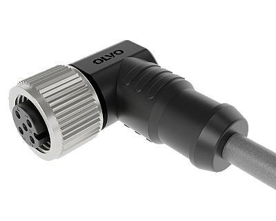M12 17 PİN DİŞİ 90° 5 M PVC SENSÖR KABLOSU OLVO - 1