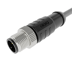 M12 17 PİN ERKEK DÜZ 5 M PVC SENSÖR KABLOSU OLVO