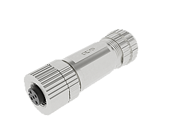 M12 8 PİN DİŞİ DÜZ METAL KONNEKTÖR OLVO
