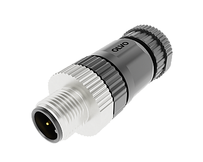 M12 12 PİN ERKEK DÜZ KONNEKTÖR OLVO - 1