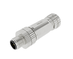 M12 12 PİN ERKEK DÜZ METAL KONNEKTÖR OLVO