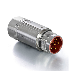 M23 6 Kontak Kablo Tip Erkek 180° (Düz) Konnektör  TE CONNECTİVİTY INTERCONTEC  BKUA186NN00580200000